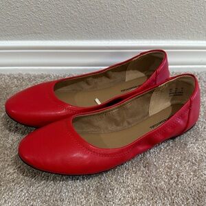 Red Ballet Flats